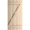 Ekena Millwork Rustic Four Board Spaced Board-n-Batten Smooth Faux Wood Shutters w/Z-Board, 23 1/2W x 76H, PR SHUBSZ23X76SMPR - alternate 3